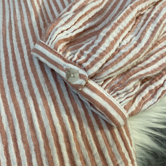 SML Pink & White Stripe Long Sleeve Top - Picture 5 of 6